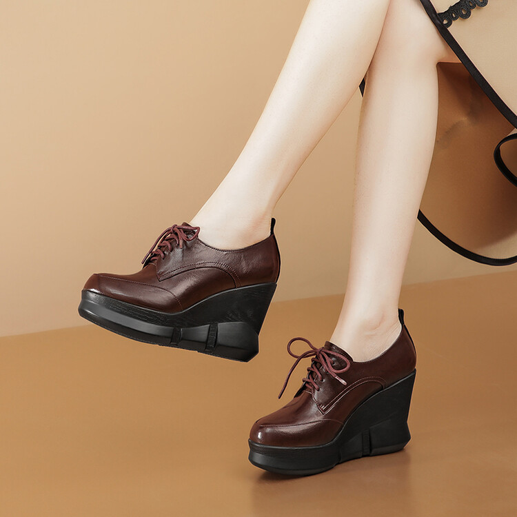 Women's Fashion Flat Shoes in Genuine Leather - Style i.html - Image 2