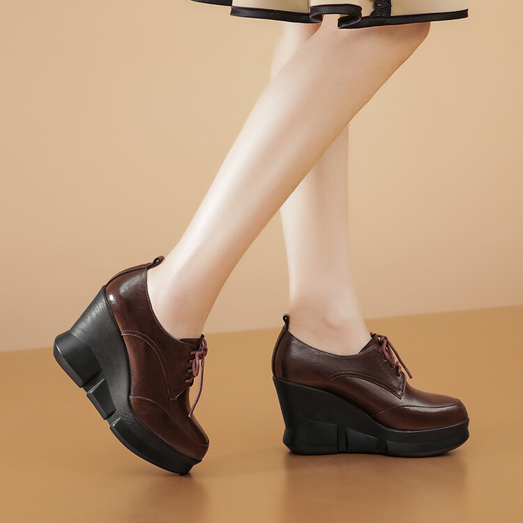 Women's Fashion Flat Shoes in Genuine Leather - Style i.html - Image 3