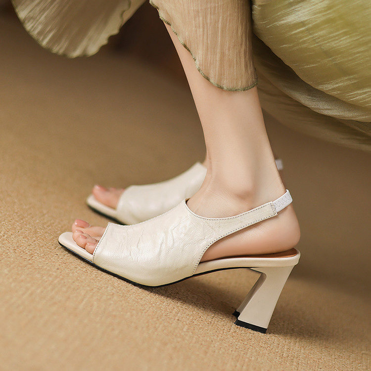 Women's Open Toe High Heel Sandals - Image 3