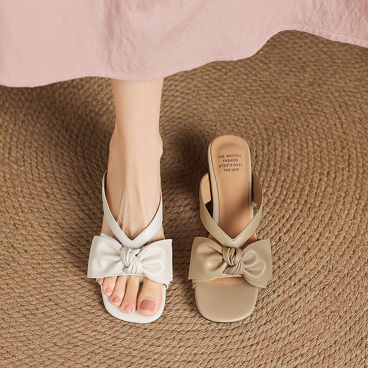 Women's One-Strap Slides with Stiletto Heel - Style s.html - Image 5
